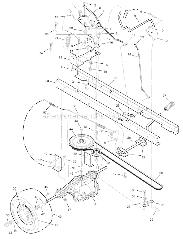 Murray 42541B (1998) 42" Lawn Tractor Page D Diagram