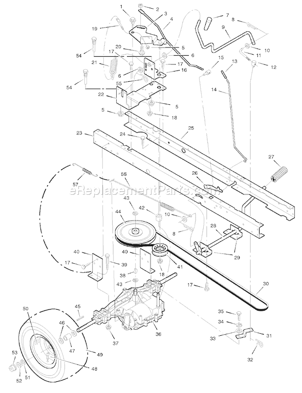 Murray 42542C (1998) 42" Lawn Tractor Page D Diagram