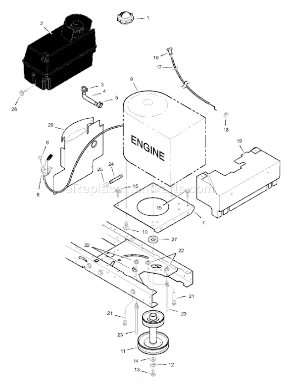 Murray 42544x99A (1999) 42" Lawn Tractor Page C Diagram