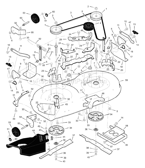 Murray 42544x99A (1999) 42" Lawn Tractor Page E Diagram