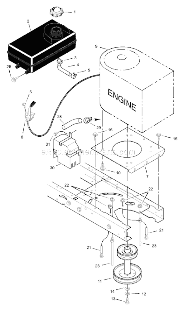 Murray 42560x52A (2000) 42" Lawn Tractor Page C Diagram
