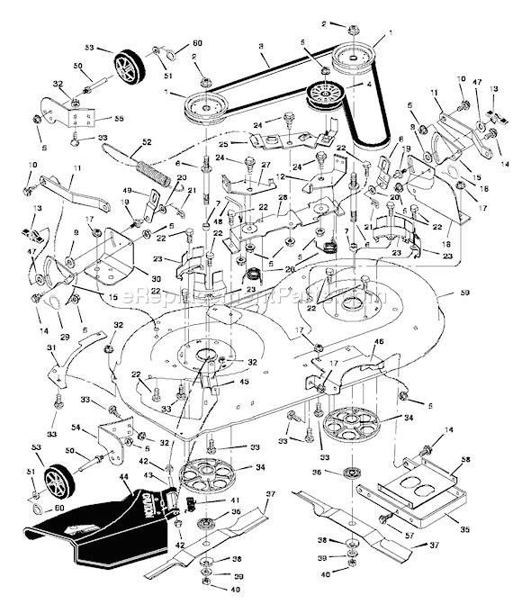 Murray 42560X83A (1997) 40 Inch Cut Lawn Tractor Page E Diagram