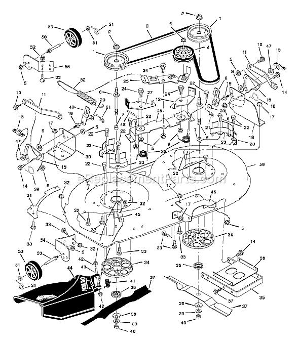 Murray 42568x59A (1997) 42 Inch Cut Lawn Tractor Page E Diagram