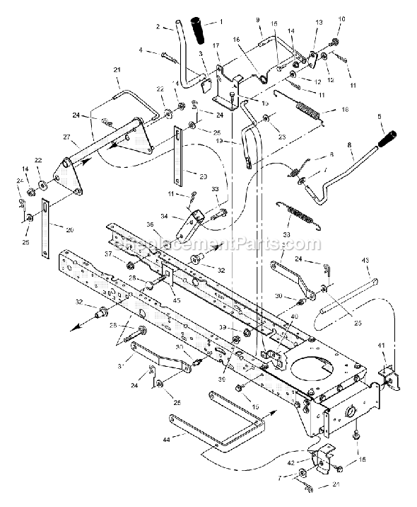 Murray 42572x31A (2000) 42" Lawn Tractor Page F Diagram