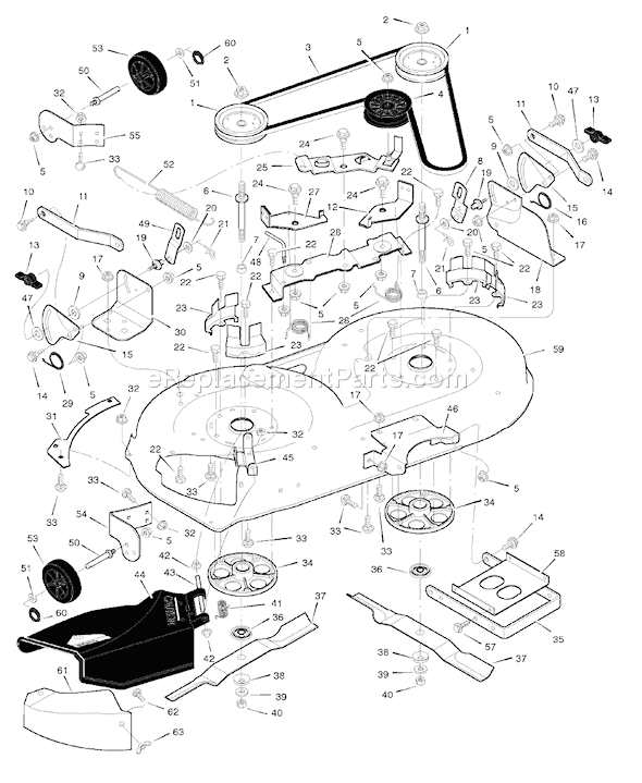 Murray 42583A (1998) 42" Lawn Tractor Page E Diagram