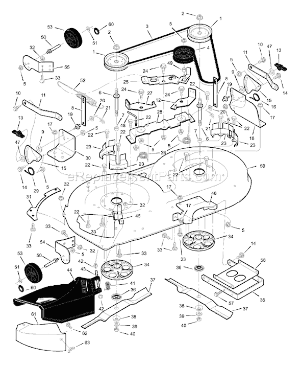 Murray 42583B (1999) 42" Lawn Tractor Page E Diagram