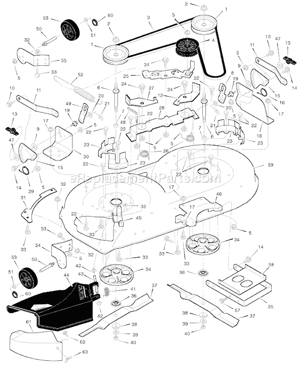 Murray 42586x8A (1998) 42" Lawn Tractor Page E Diagram