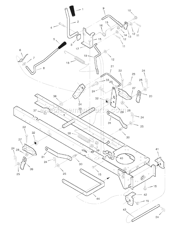 Murray 42590A (1998) 42" Lawn Tractor Page F Diagram