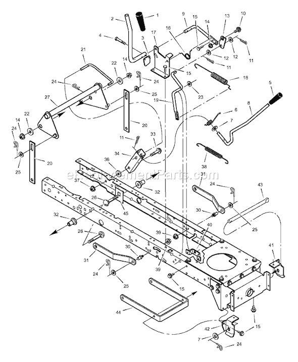 Murray 42591x31A (1999) 42" Lawn Tractor Page F Diagram