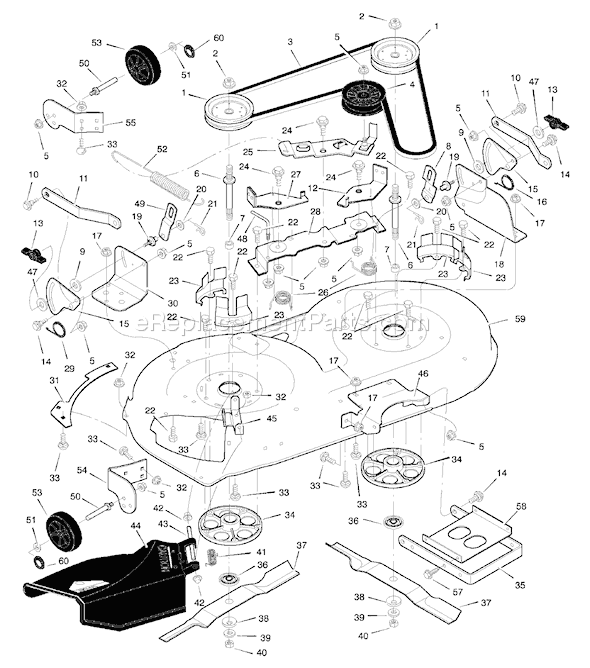 Murray 42591x86A (1998) 42" Lawn Tractor Page E Diagram