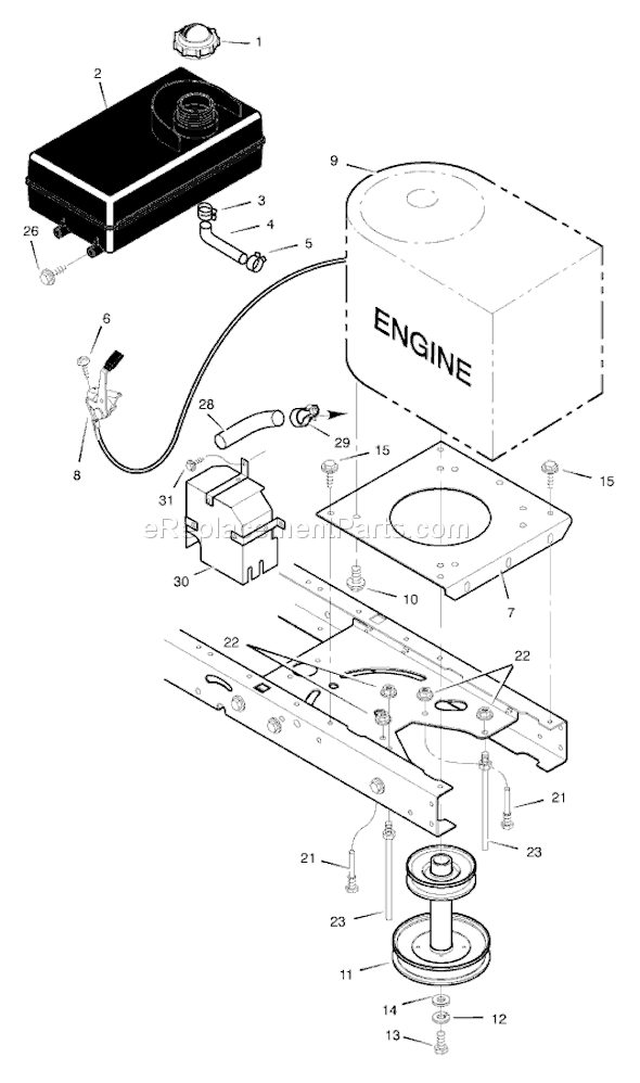 Murray 42591x88A (1999) 42" Lawn Tractor Page C Diagram