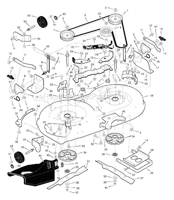 Murray 42591x88A (1999) 42" Lawn Tractor Page E Diagram