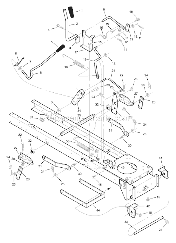 Murray 42591x92A (1999) 42" Lawn Tractor Page F Diagram