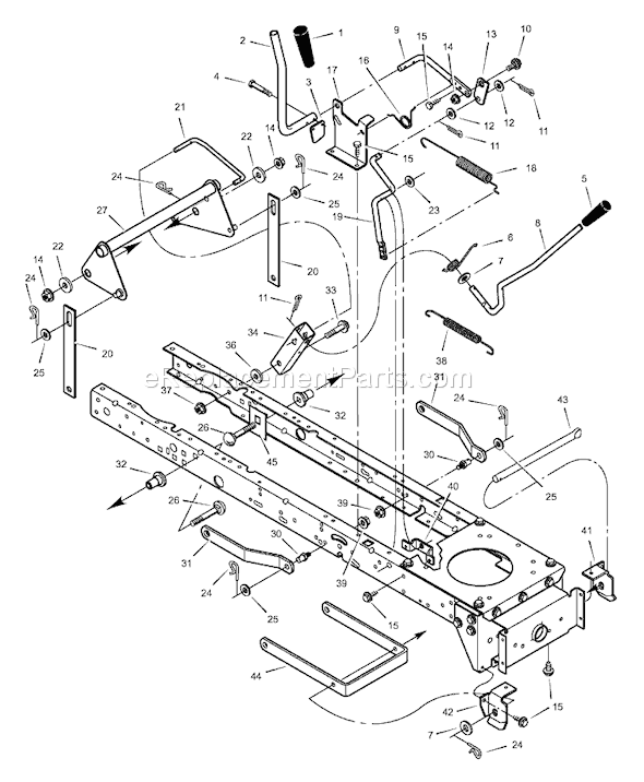 Murray 42598x92A (1999) 42" Lawn Tractor Page F Diagram
