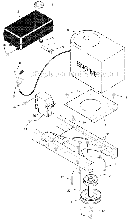 Murray 42598x92A (2002) 42" Lawn Tractor Page C Diagram