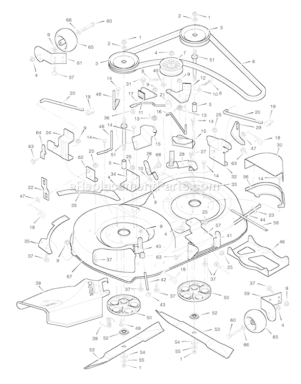 Murray 42828x8A (1996) 42 Inch Cut Lawn tractor Page E Diagram