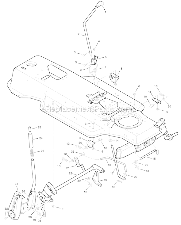 Murray 42829A (1996) 42 Inch Cut Lawn tractor Page F Diagram