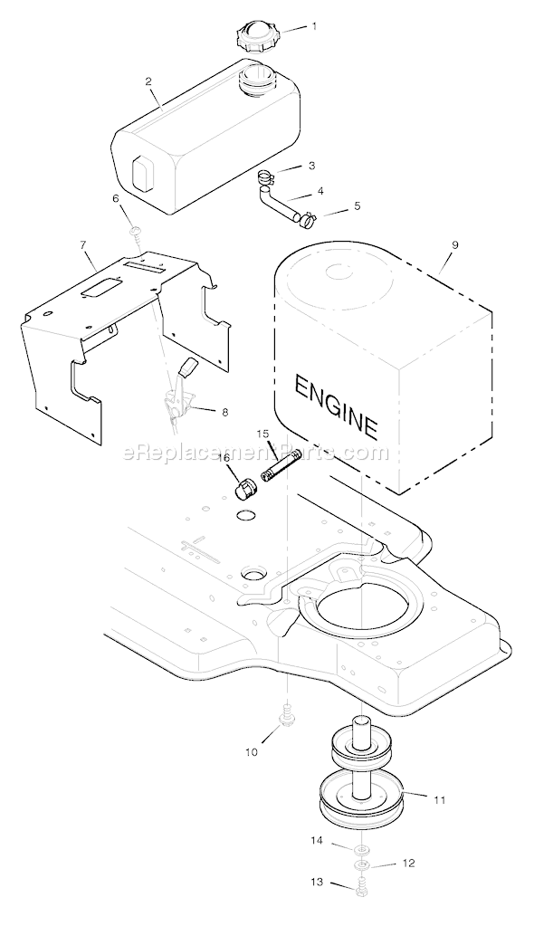 Murray 42830A (1996) 42 Inch Cut Lawn tractor Page C Diagram