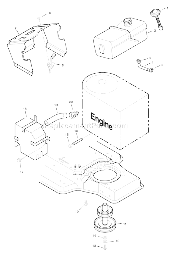 Murray 42910x192B (1996) 42 Inch Cut Lawn tractor Page C Diagram