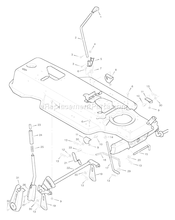 Murray 42912x70C (1996) 42 Inch Cut Lawn tractor Page F Diagram