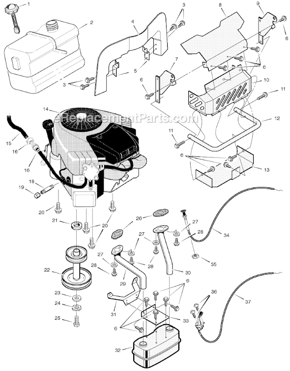 Murray 461000x8A 46" Lawn Tractor Page C Diagram