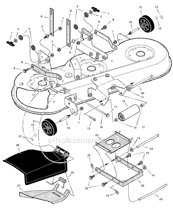 Murray 461007x92A (2001) 46" Lawn Tractor Page I Diagram