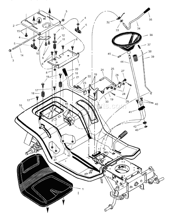 Murray 46102x6B (2000) 46" Lawn Tractor Page K Diagram