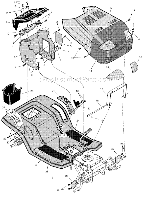 Murray 46104x8C (2001) 46" Lawn Tractor Page F Diagram