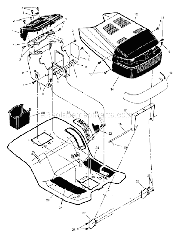 Murray 46106x89A (1999) 46" Garden Tractor Page F Diagram