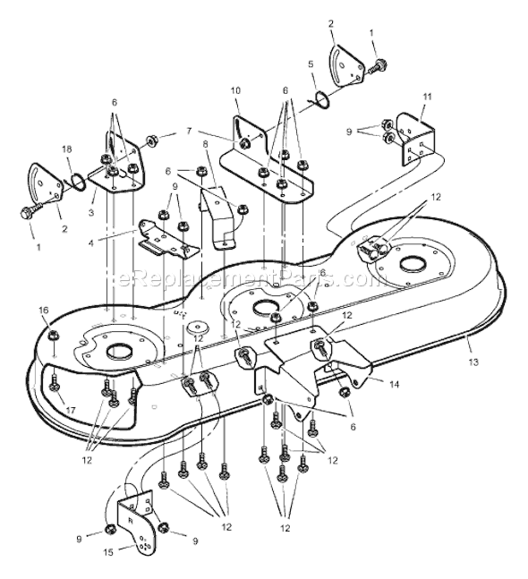 Murray 46106x89A (1999) 46" Garden Tractor Page H Diagram