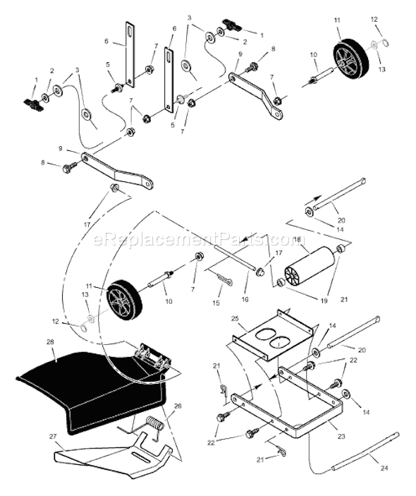 Murray 46106x89A (1999) 46" Garden Tractor Page I Diagram