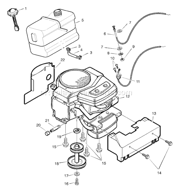 Murray 46107x92A (2000) 46" Lawn Tractor Page C Diagram