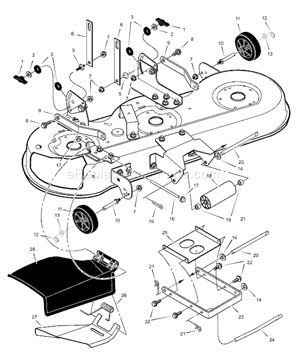 Murray 46108x89A (2000) 46" Lawn Tractor Page I Diagram