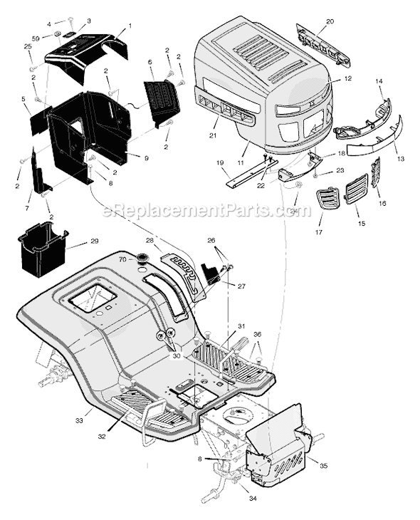 Murray 461604x99A 46" Lawn Tractor Page F Diagram