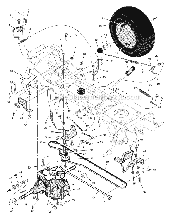 Murray 461604x99A 46" Lawn Tractor Page G Diagram