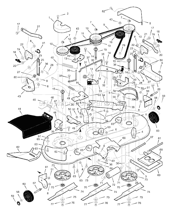 Murray 46500x92A (1999) 46" Lawn Tractor Page E Diagram