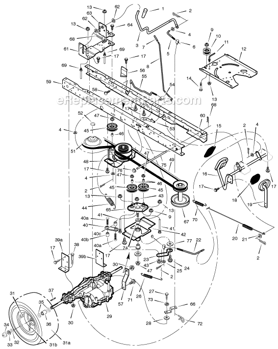 Murray 465306x8B 46" Lawn Tractor Page D Diagram