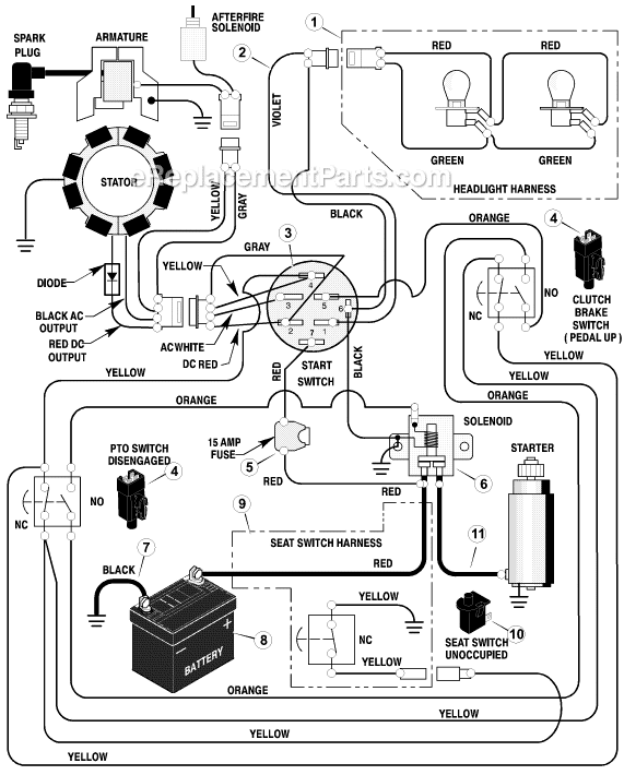 Murray 465609x24A (2003) 46" Lawn Tractor Page C Diagram