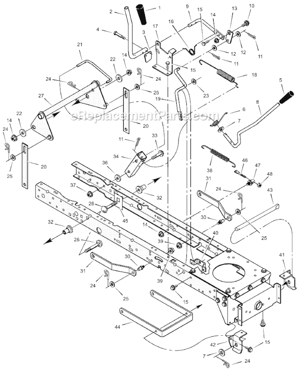 Murray 465609x24A (2003) 46" Lawn Tractor Page F Diagram