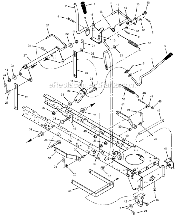 Murray 465617A (2002) 46" Lawn Tractor Page F Diagram