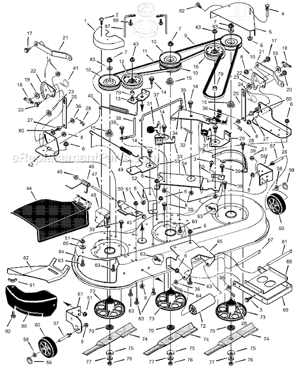Murray 465621x89A (2002) 46" Lawn Tractor Page E Diagram