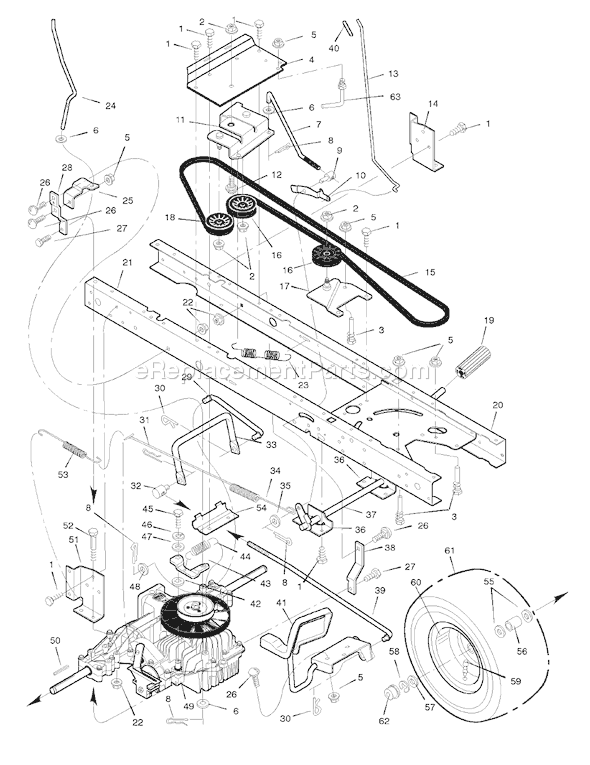 Murray 46569x71A (1998) 46" Lawn Tractor Page D Diagram