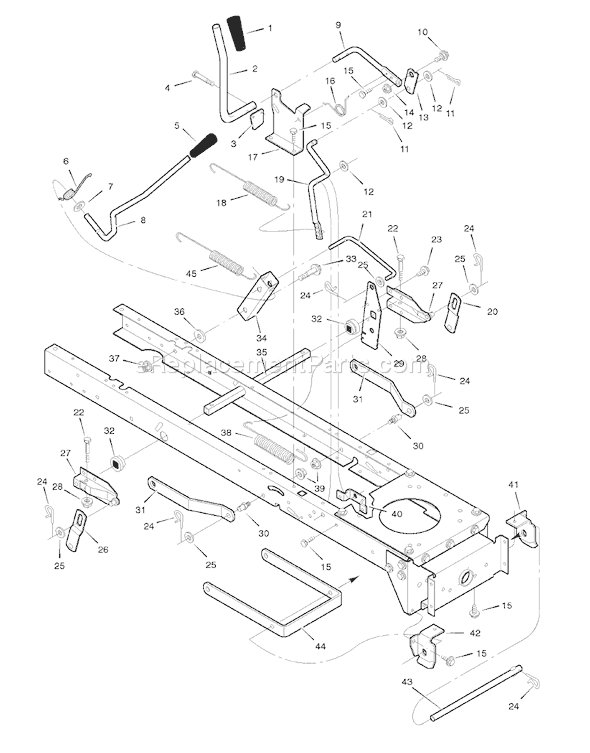 Murray 46569x71A (1998) 46" Lawn Tractor Page F Diagram