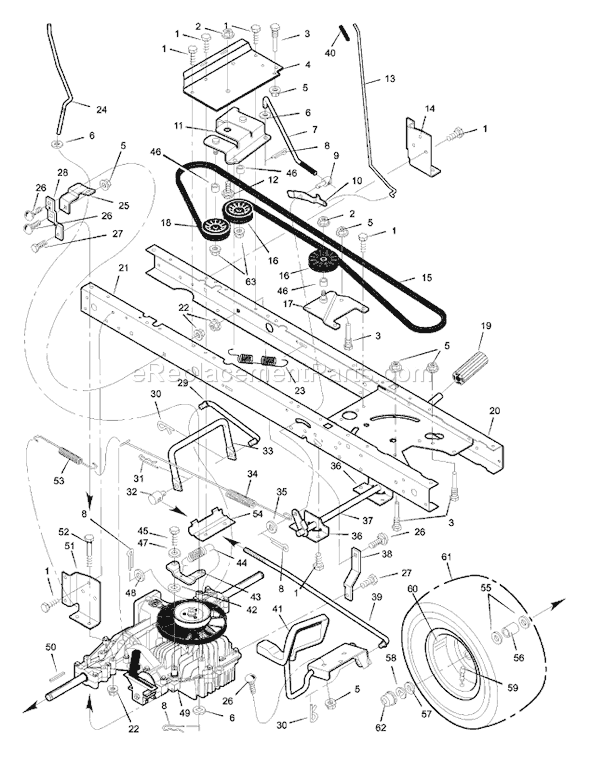 Murray 46569x82A (1999) 46" Lawn Tractor Page D Diagram