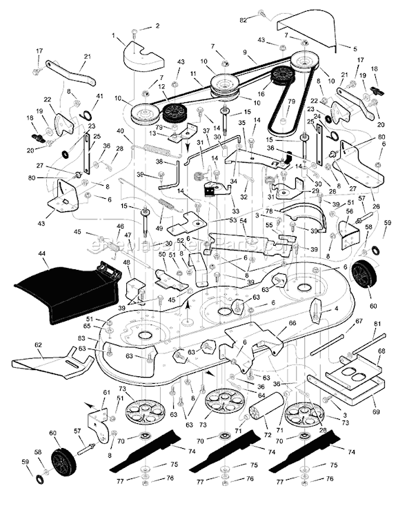 Murray 46569x82A (1999) 46" Lawn Tractor Page E Diagram