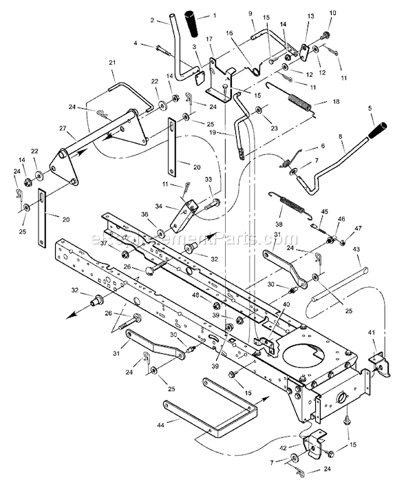 Murray 46569x82A (1999) 46" Lawn Tractor Page F Diagram