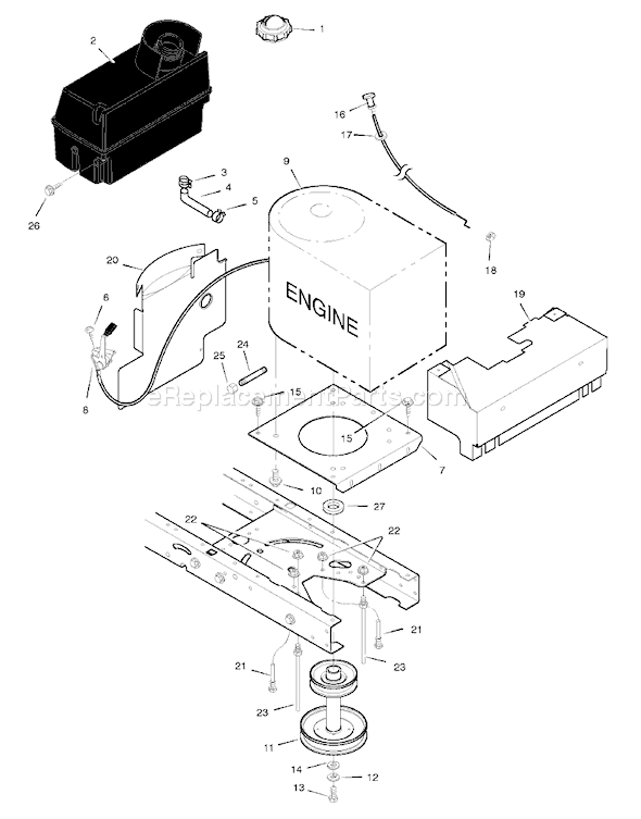 Murray 46569x9A (1998) 46" Lawn Tractor Page C Diagram