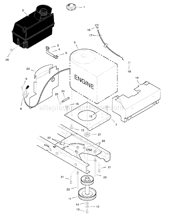 Murray 46570x71A (1998) 46" Lawn Tractor Page C Diagram