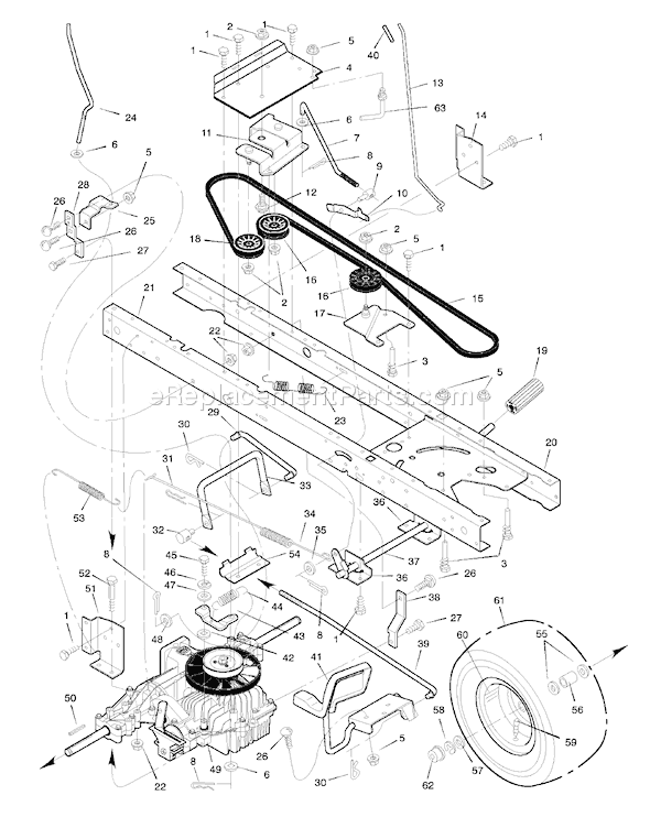 Murray 46570x71A (1998) 46" Lawn Tractor Page D Diagram