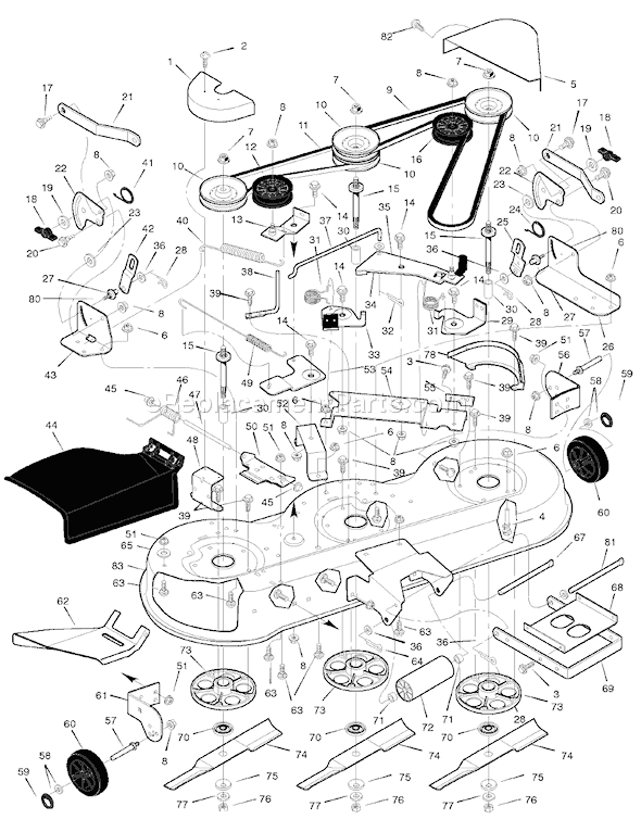 Murray 46573x92A (1998) 46" Lawn Tractor Page E Diagram
